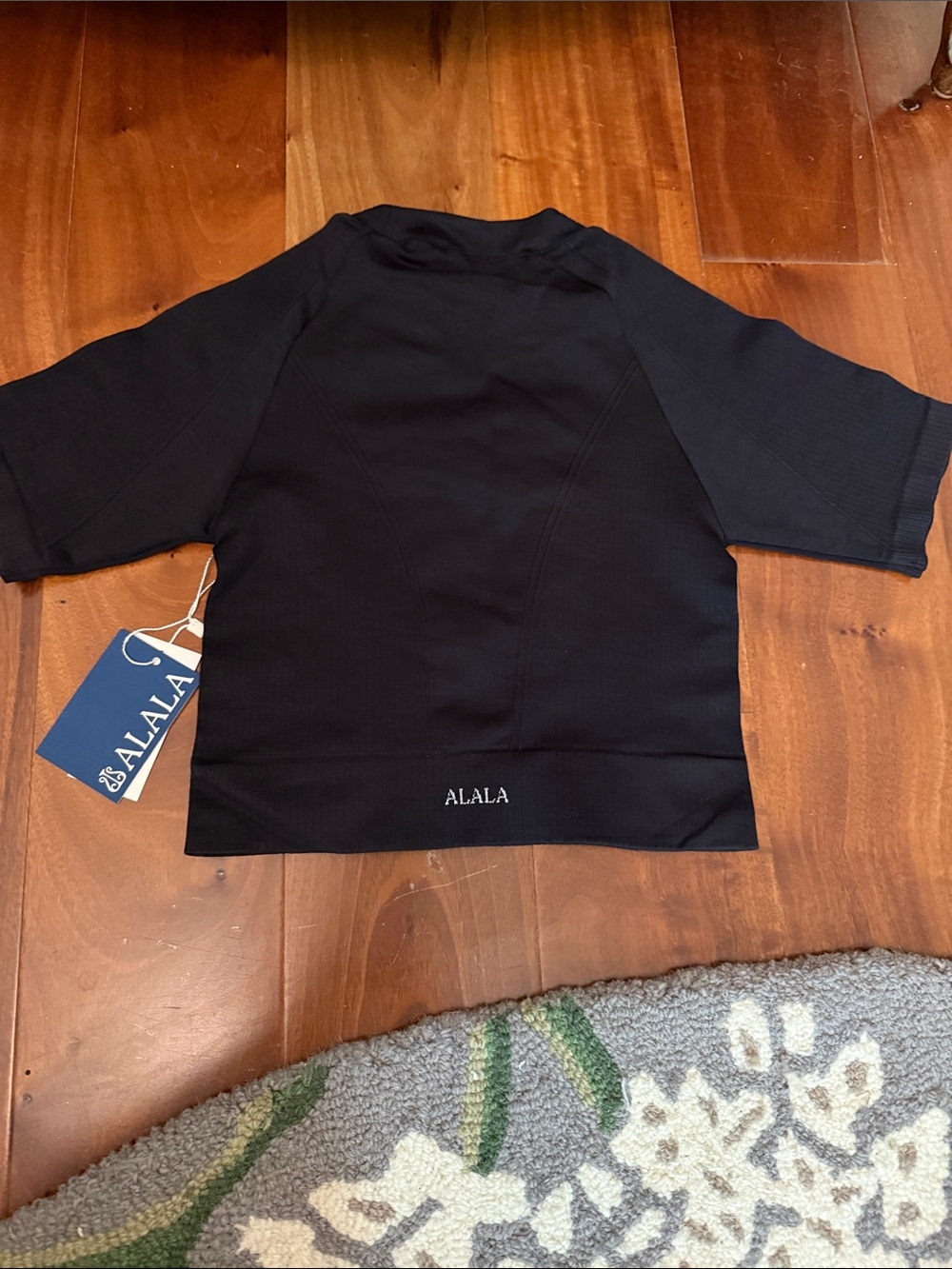 Alala Black Short-Sleeve Performance Tee S